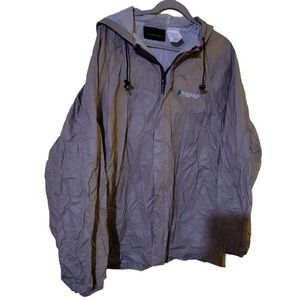 Men's size M/L Frogg Toggs Rain Suit and Carry Pack, Khaki - Gently Used.